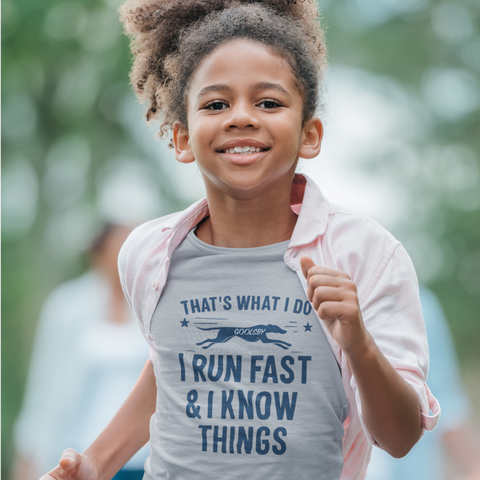 Goolsby “I Run Fast & I Know Things” T-Shirt | Youth & Adult